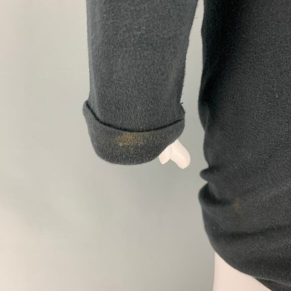 COMME des GARCONS 1980s Size M Black Cotton Bubble Hem Dress - Picture 4 of 6